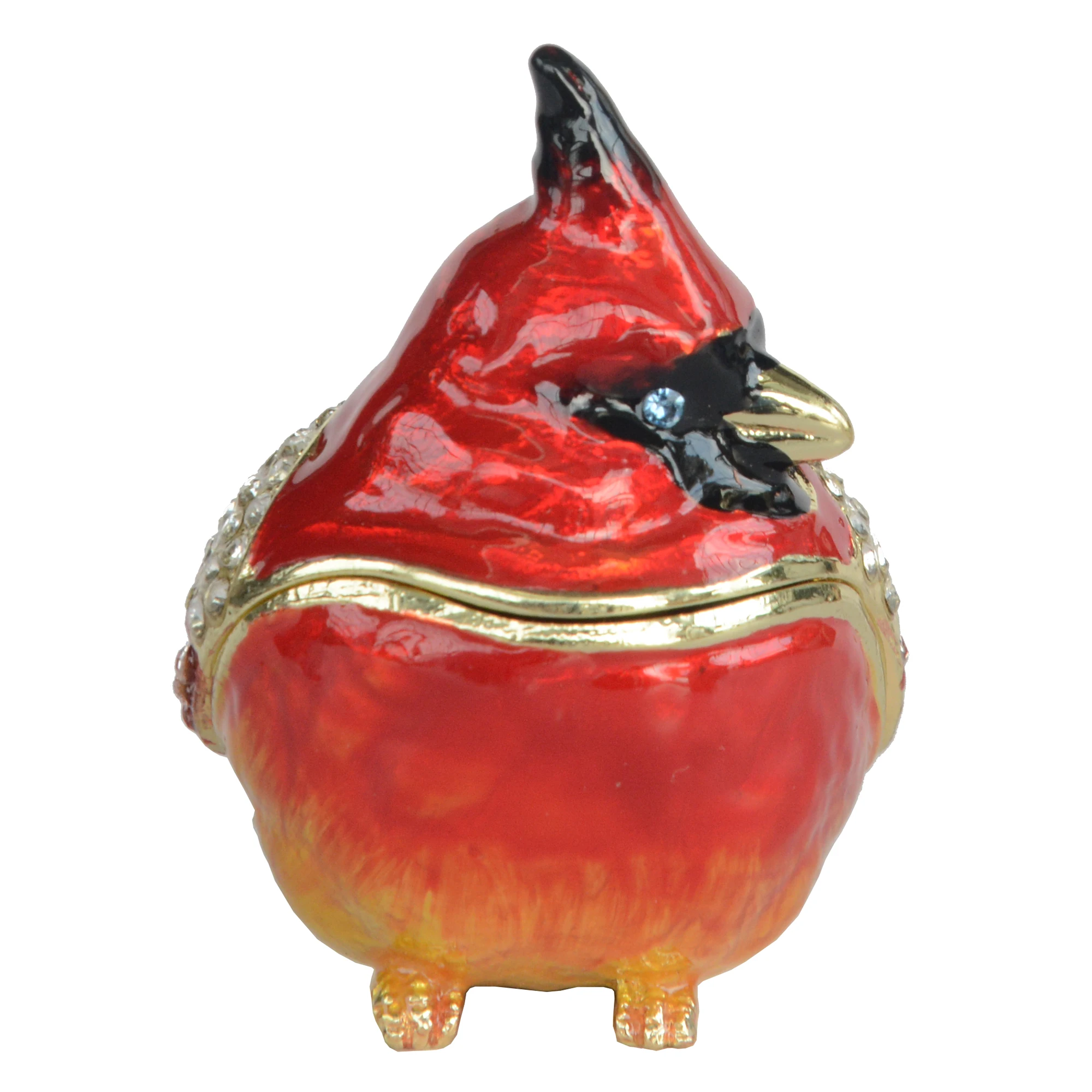 Red Cardinal Jewelry Trinket Keepsake Box Bird Decoration Animal Figurine Collectible Gifts