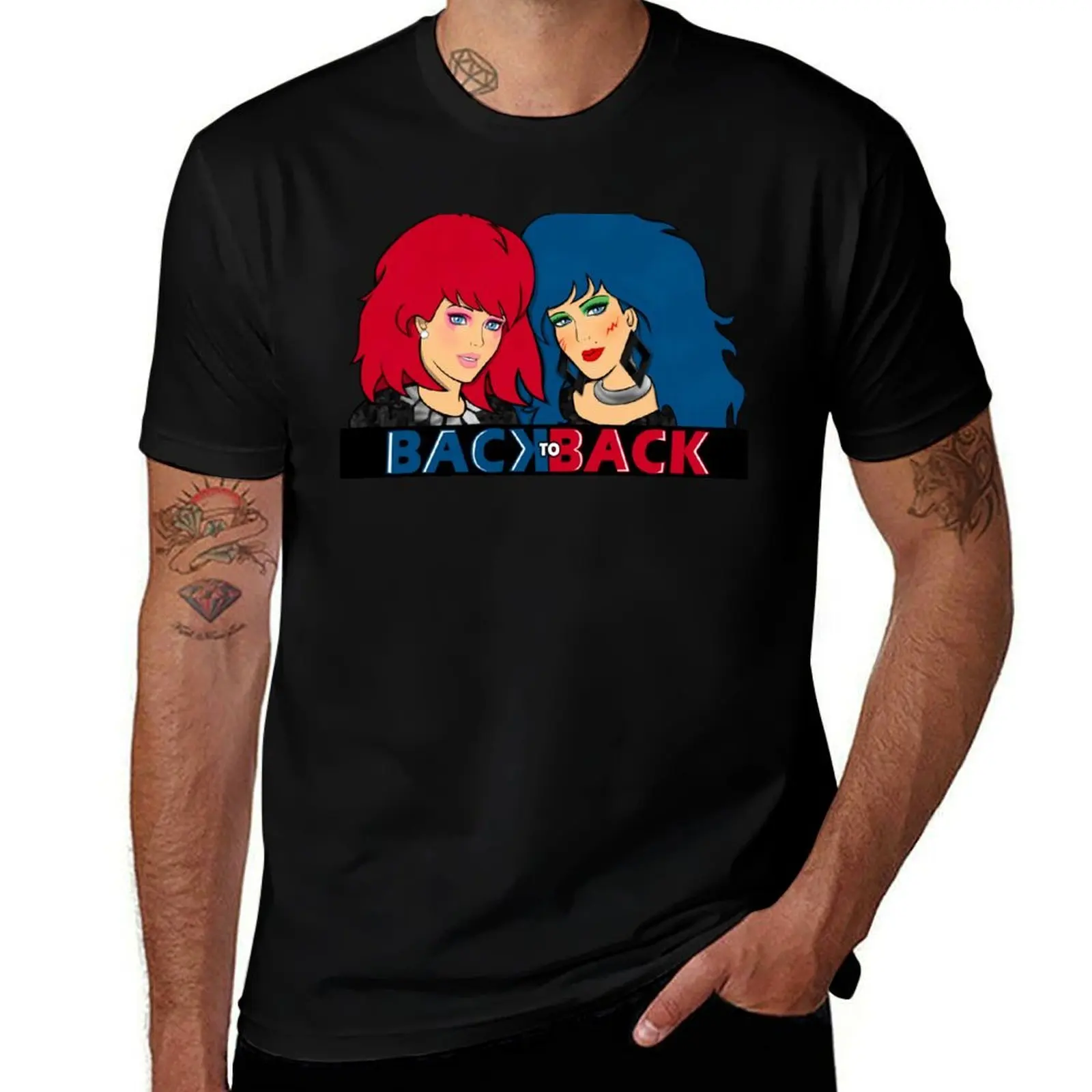 Kimber and Stormer - Back to Back T-Shirt Casual Loose Daily Wear T-Shirt