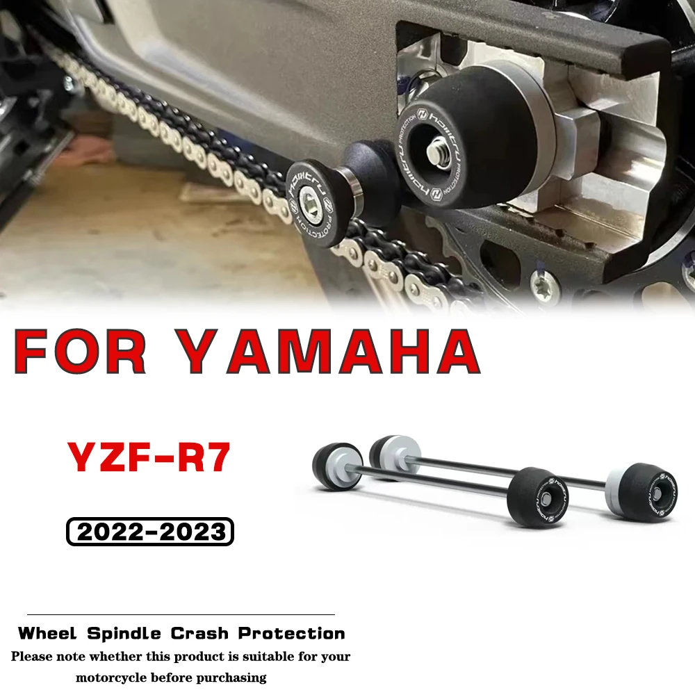 

For YAMAHA YZF-R7 2022 2023 Motorcycle Accessories Front Rear Wheel Spindle Crash Protection