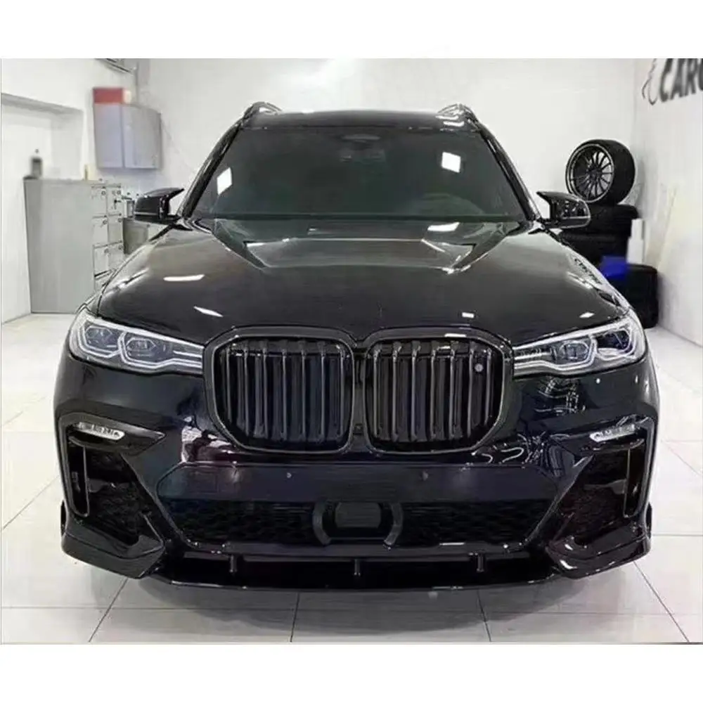 VACOMUL Front Lip Spoiler Chin Shovel For BMW X7 G07 M Sport 2019-21 Car Lower Guard Plate Splitter Chin Cover Carbon Fiber ABS