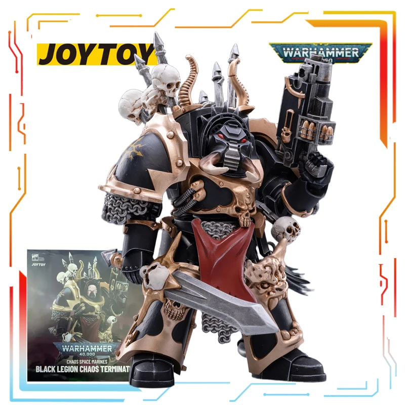 JOYTOY Original Warhammer 40k Serie Chaos Terminator Squad Anime Action Montage Modell Spielzeug Sammeln Modell Geschenke für Jungen