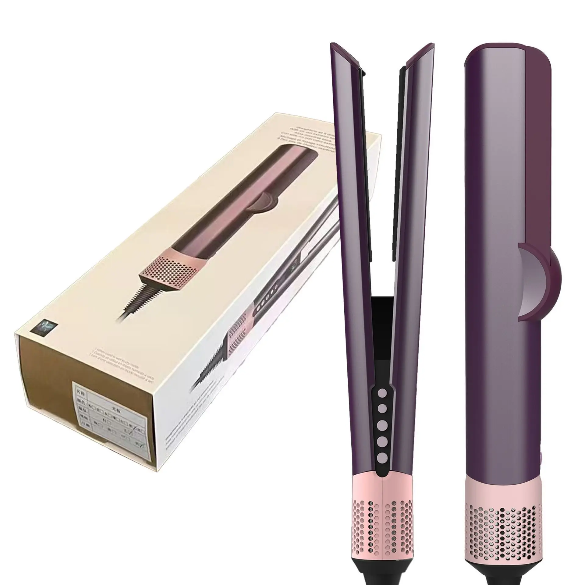 Two-in-One Hair Dryer Straightener Titanium Tourmaline Coating Wet/Dry Dual-Use Gentle Hair Gift Box Packaging 3 view 6