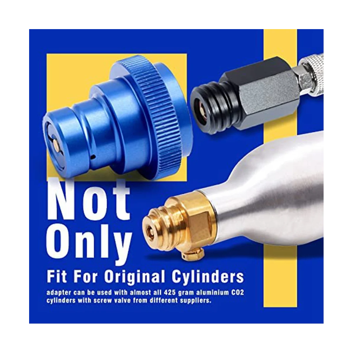 Azul atualizado adaptador rápido para água com soda Maker, conector universal, compatível com DUO, Pico, Art