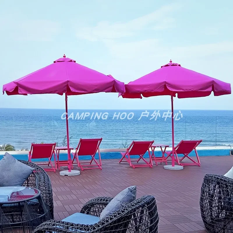 Holiday decorating pink rose, pink contrast, sweet cool fluorescent pink chairs, camping chairs, reclining 、 beach