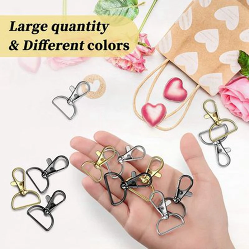 Bag Strap Hook Buckle Metal Swivel Lobster Clasp DIY Webbing Hooks Keychain Buckles Accessory