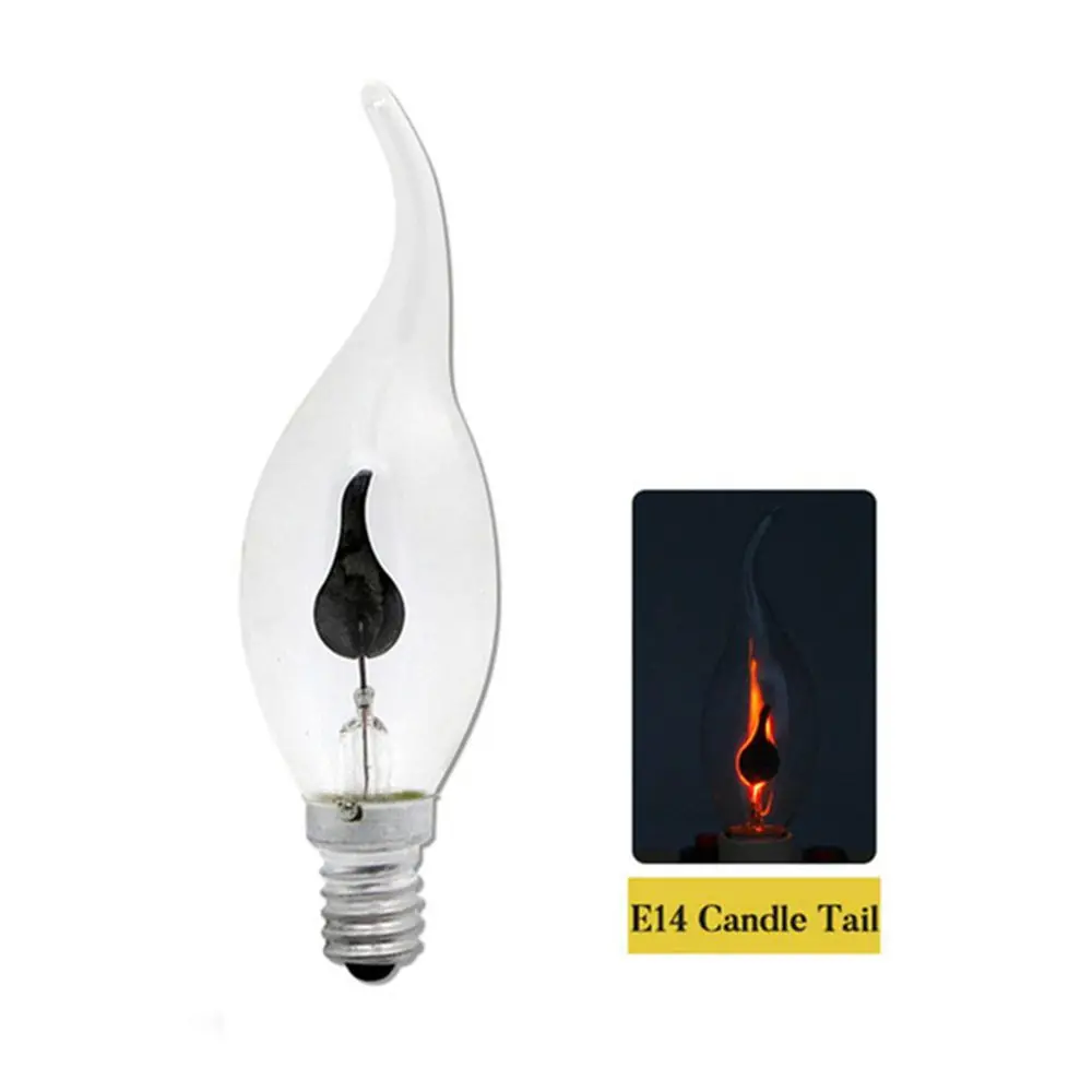 

Retro Edison Energy Saving Tungsten Wire Home For Decor Lighting Candle Tip Lamp Candle Light LED Light Bulb Night Light