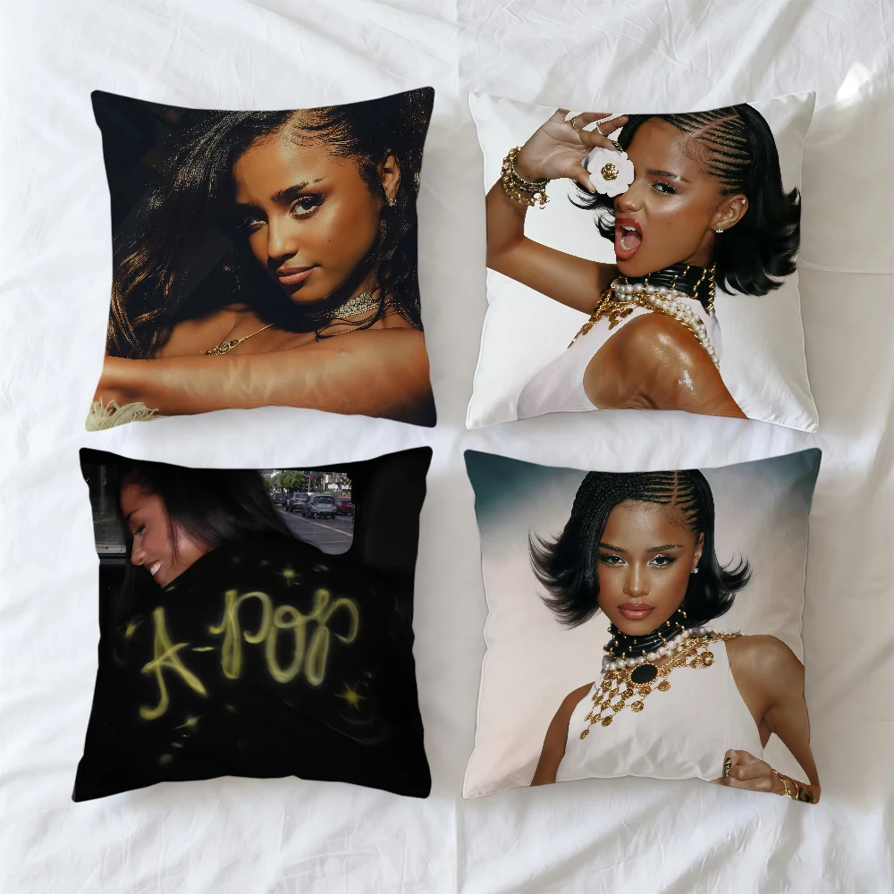 Cushion Cover Square Decorative Throw Pillow Case Sofa Bed Living T-Tyla Room Anniversary A-POPS Gifts