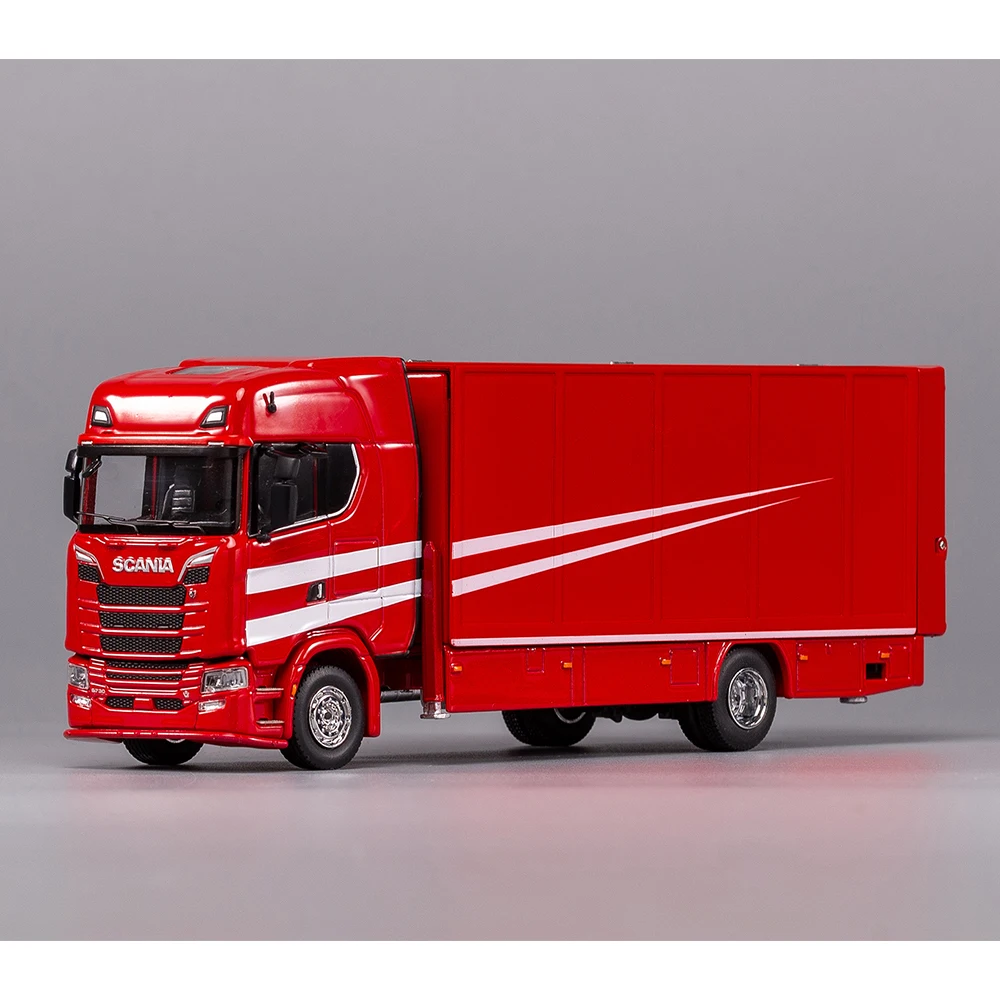 GCD 1/64 Scania S 730 Enclosed  Tow Trucks Vehicle Model Diecast Car Collection Toy Station with Display Box Gifts