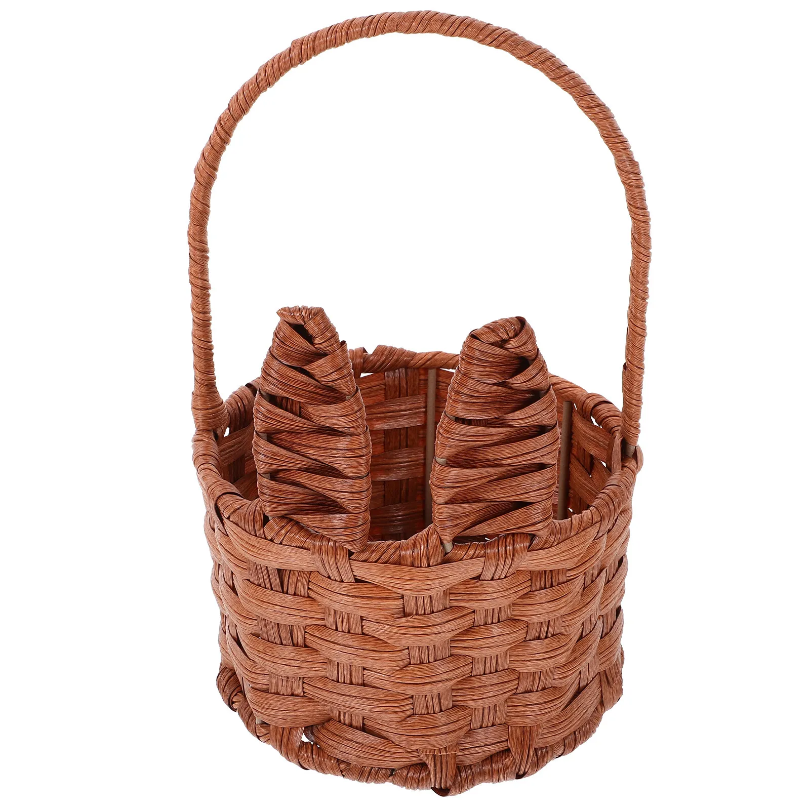 

Очаровательная корзина-кролик для хранения цветов, яиц и конфет, милый эстетичный декор с ушками для улицы