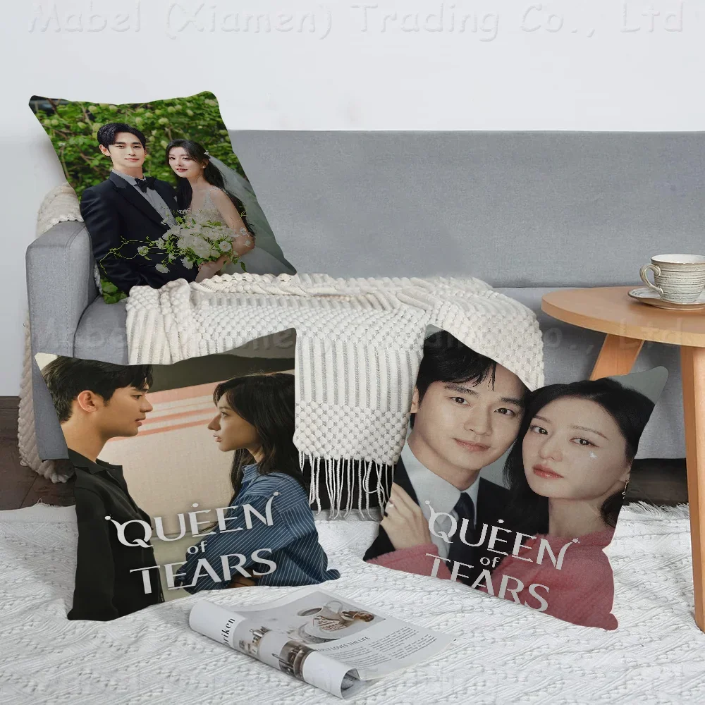 

Queen Of Tears Poster Cushion Cover Pillow Cover Decor Pillowcase Printed Cushion Case For Couch