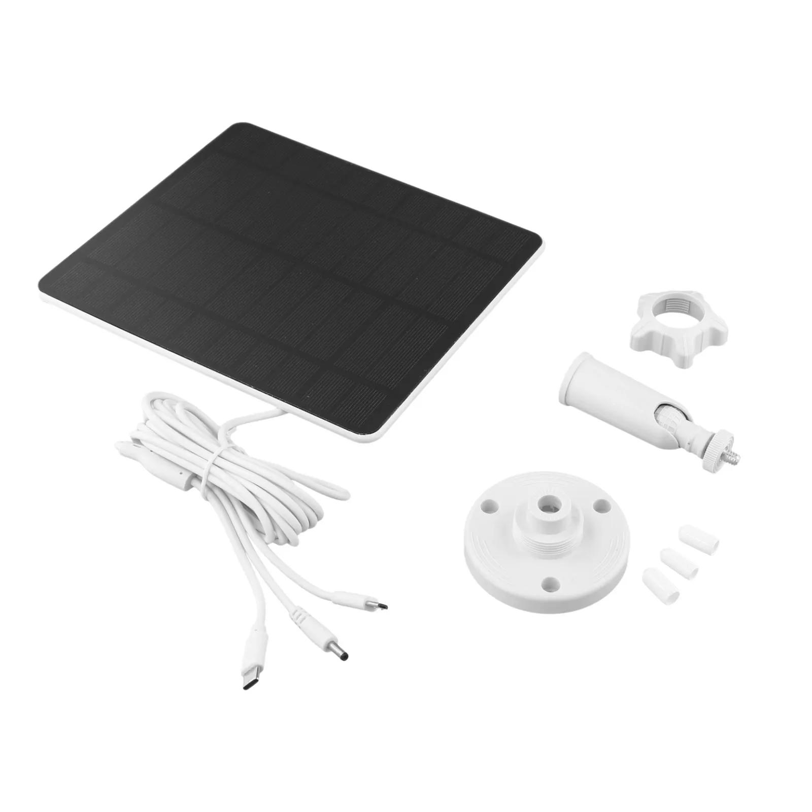 Innovative USB Powered Solar Panel Ideal Solution for Outdoor Camera Charging Needs Featuring Long Cable Lengths