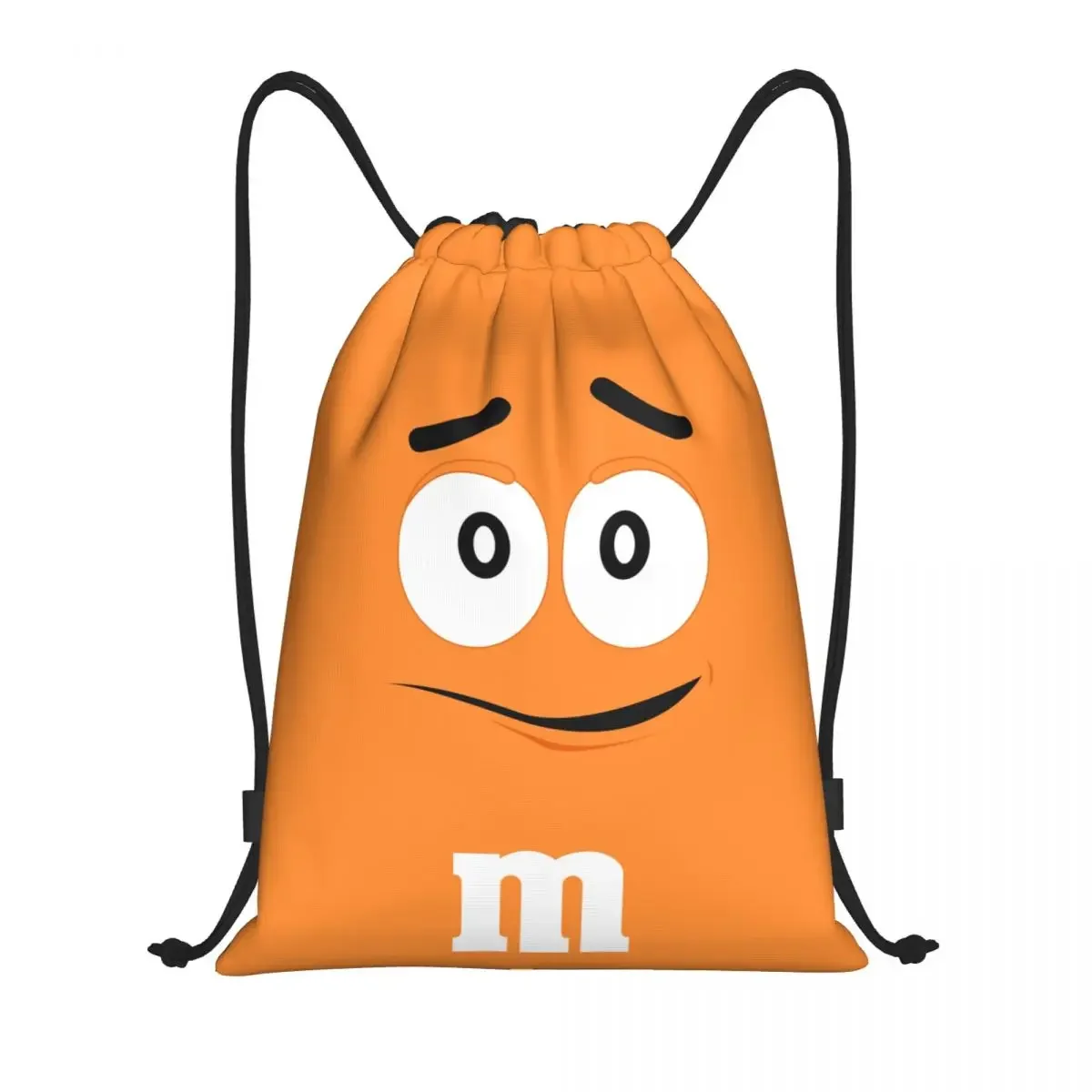 

M And M Chocolate Meme Drawstring Backpack Women Men Sport Gym Sackpack Foldable Training Bag Sack