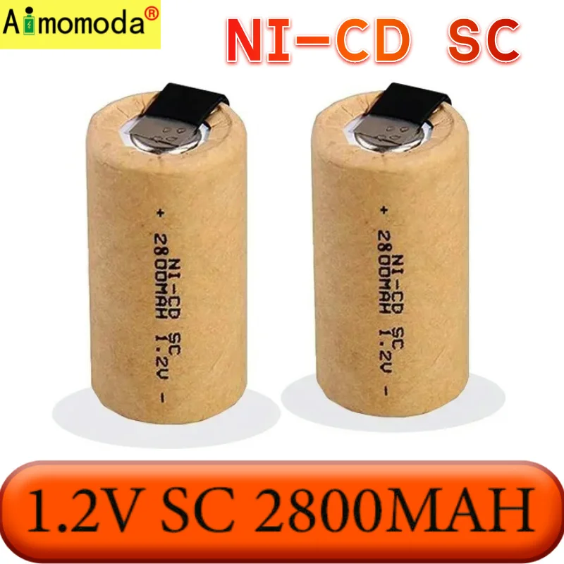 100% Free Shipping Rechargeable Battery 2024 NEW High Quality 1.2V SC 2800MAH NI-CD Suitable for Electric Screwdrivers, Etc