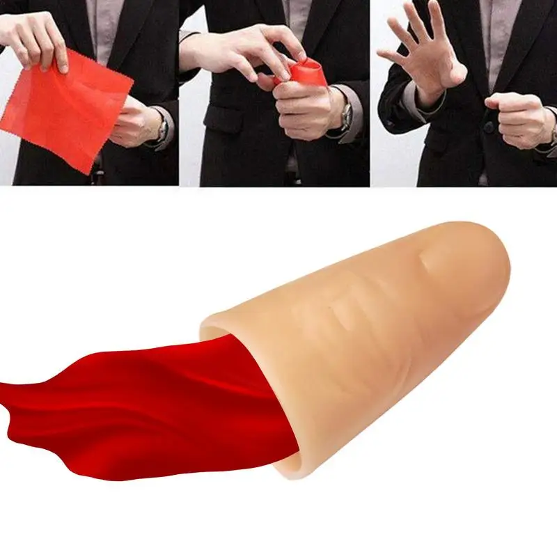 Fake Thumb Disappearing Simulated Magic False Fingers Realistic Props For Halloween Universal False Thumb Tip Stage Performance