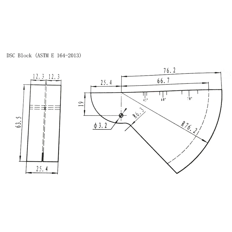 DSC(ASTM E) 교정 테스트 블록