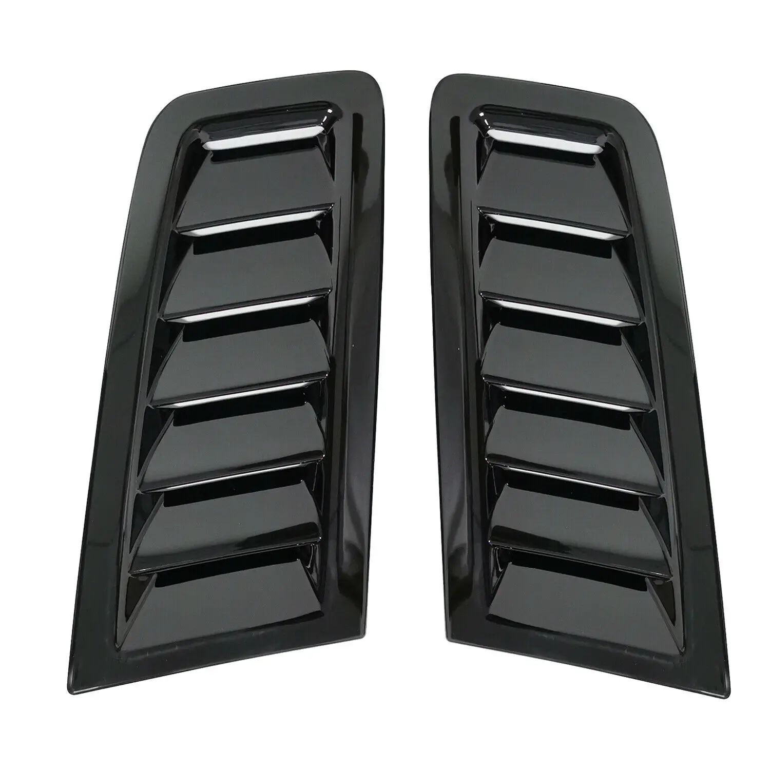 

1pair Car Bonnet Vents Gloss Black Engine Hood Air Intake Cover For Focus Mk2 Brand New Car Accessories