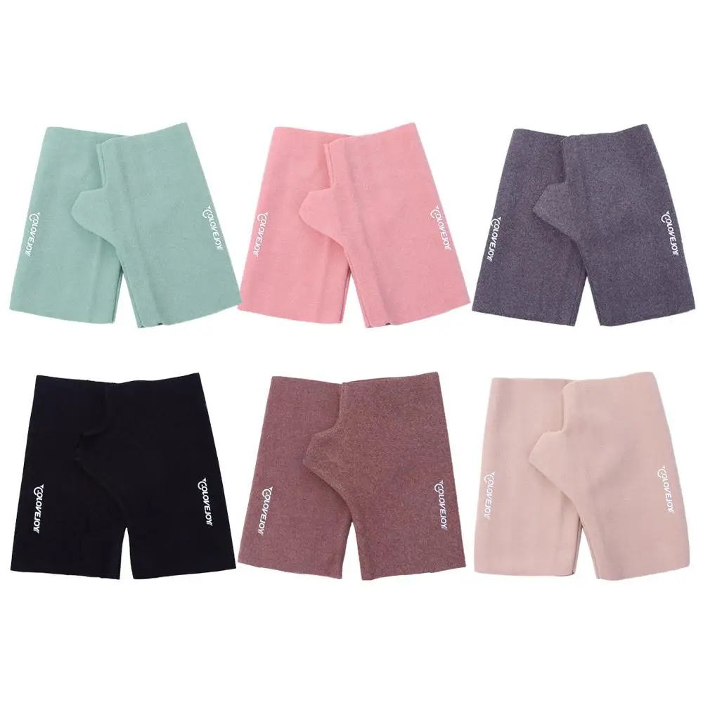 أزياء الإناث الباردة والدليل على الشتاء بلون القماش أصابع قفازات النساء القفازات نصف اصبع قفازات دافئة