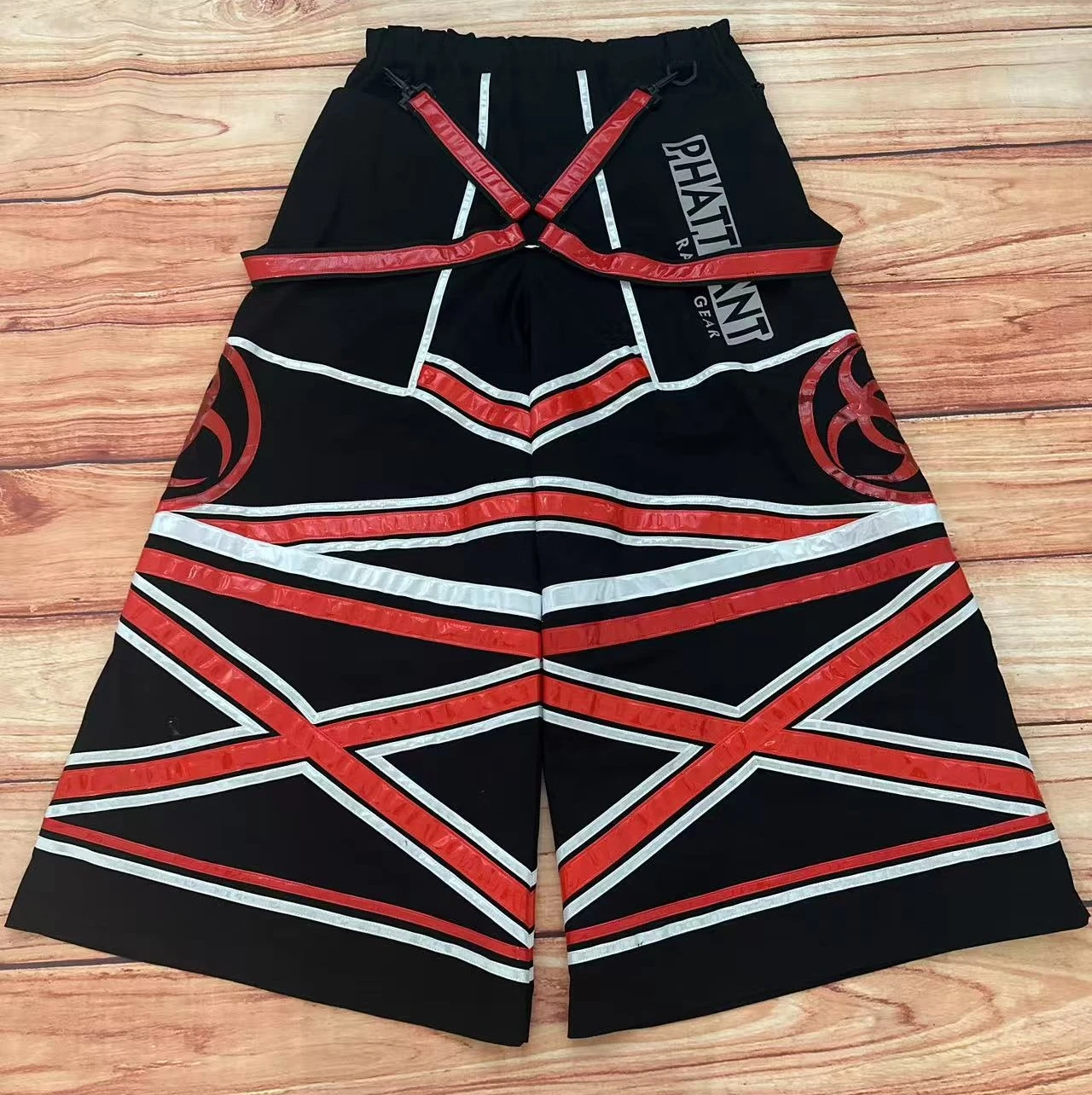 PHATTPANT فات السراويل الهذيان السراويل خلط الموجات الحرارية السراويل الهذيان والعتاد الهذيان السراويل فات بنطلون Biohazard C037