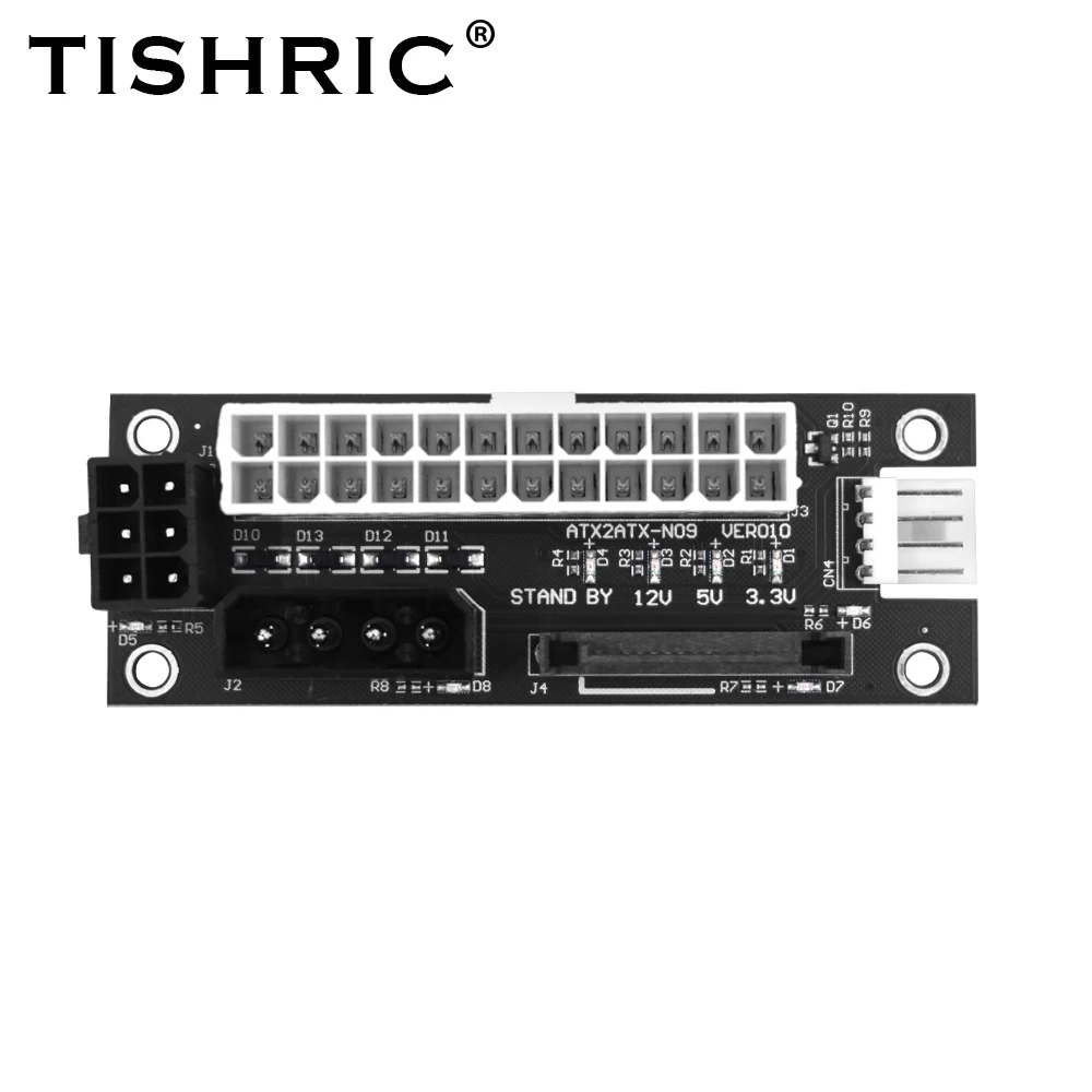 【箱付き】Addin Connector 2 TISHRIC Dual PSU Power Supply Sync Adapter Add2psu ATX 24Pin To