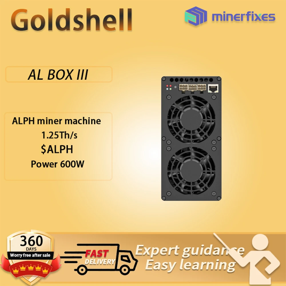 

Новый Goldshell AL Box III 1,25TH/s 600 Вт ALPH Miner ALEPHIUM Home Mining goldshell AL-BOX III Miner ALPH Coin ALPH Box AL BOX 3