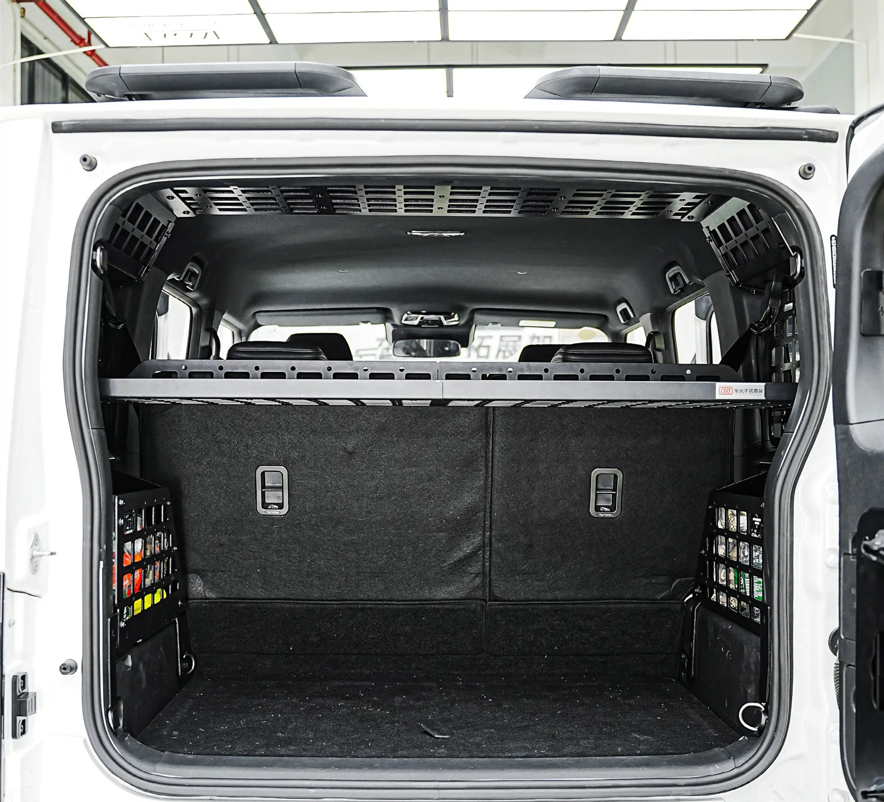 

For BAIC 212 T01 2024 2025 Modular Storage Panel Shelf Modification Rear Trunk Debris Rack Molle Panel
