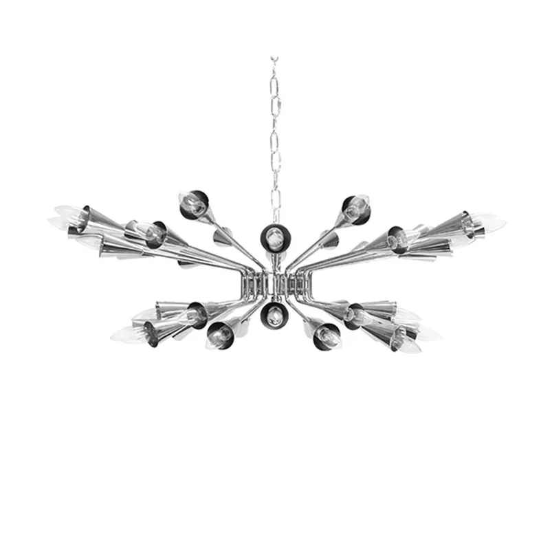 

small horn chandelier/paint/electroplating 40 lights wrought iron soft decoration design restaurant chandelier