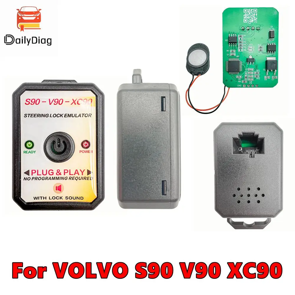 

Эмулятор для Volvo S90 V90 XC90 ESL ELV Универсальный симулятор блокировки рулевого управления со звуком Plug and Play без программирования