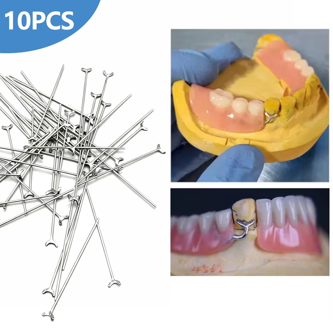 

Y-Type Dental Ball Retainer J Clasp Oblique Clasps Bars Teeth Position Hold Fit Scheu Dentist Materials 0.8/0.9Mm