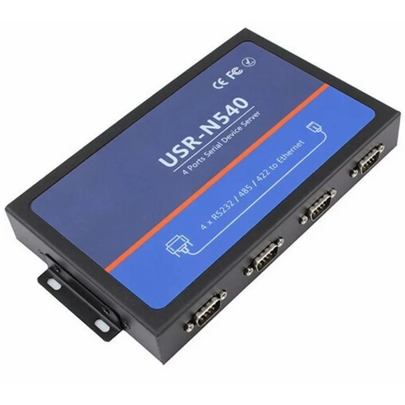USR-N540 RS232 RS485 RS422 to Ethernet RJ45 TCP IP Converter Multi-port Industrial Communication Accessory