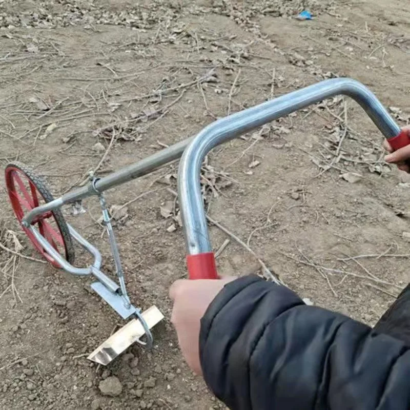 for Hand push hoe manual push turn the soil ground with wheels and reels Internet celebrities widen the weeding board