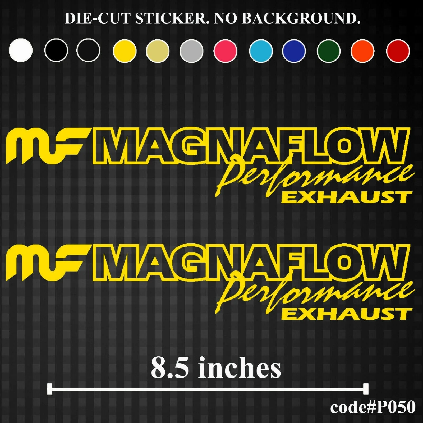 For x2 MAGNAFLOW Performance EXHAUST Vinyl Die-Cut Sticker Decal Funny JDM Bumper