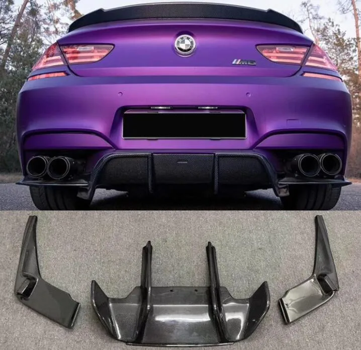 

Real Forged Carbon Fiber Rear Bumper Trunk Lip Diffuser Spoiler For BMW F06 F12 F13 6 Series M6 M 2012 2013 2014 2015 2016
