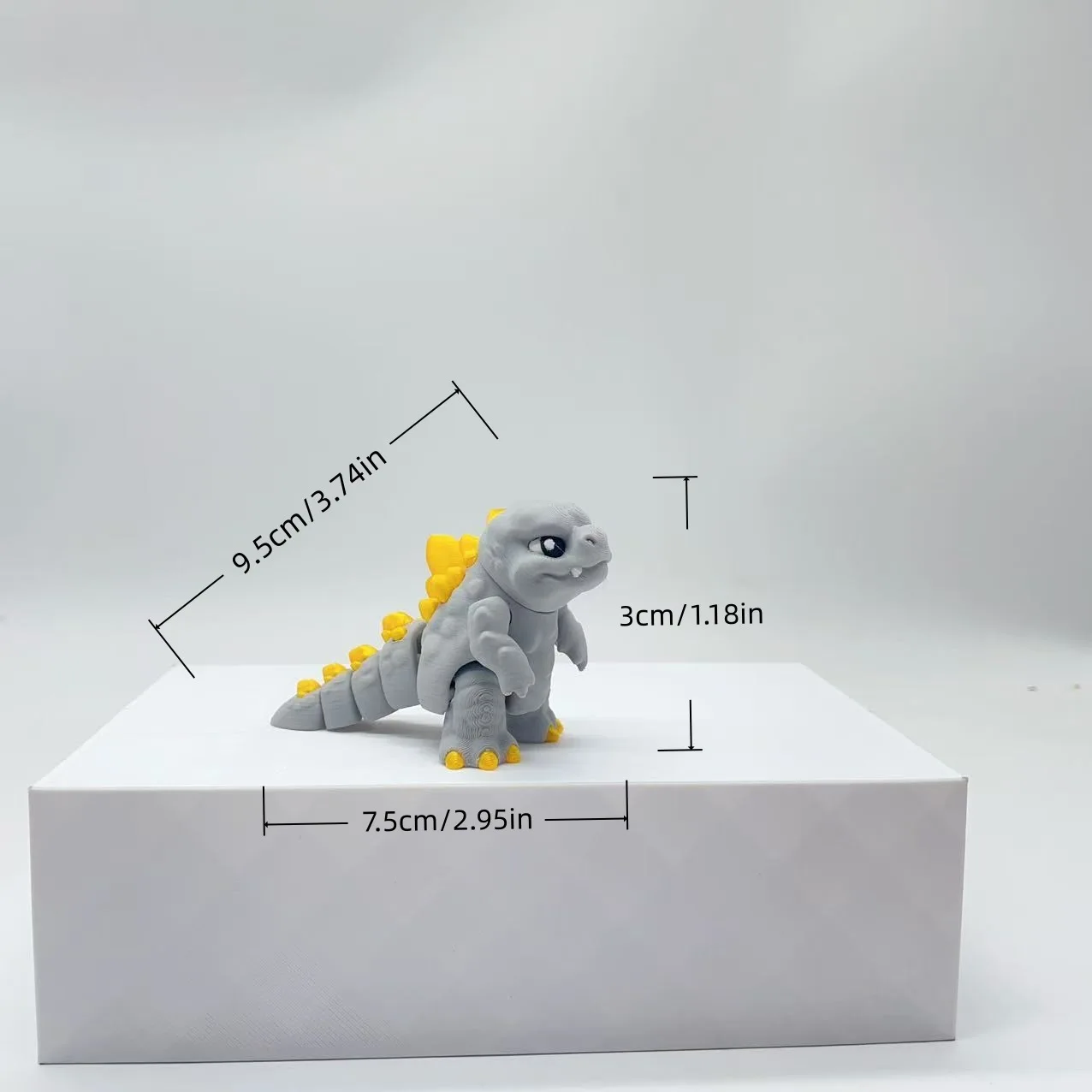 3D Printed Godzilla Action Figure Q version Toys Monster Figure Joint Model Desktop Ornament Gift xmas gifts