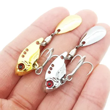 Spinner leurres de pêche Wobblers cuillère à paillettes manivelle artificielle facile Shiner VIB appâts pour la pêche à la mouche truite Pesca