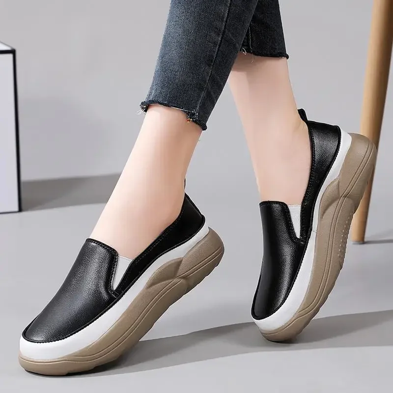 

Autumn Rocking Shoes Women's Shoes Casual Slip-on Platform Shoes Platform Women's Wedge plus Size Women's Moccasins