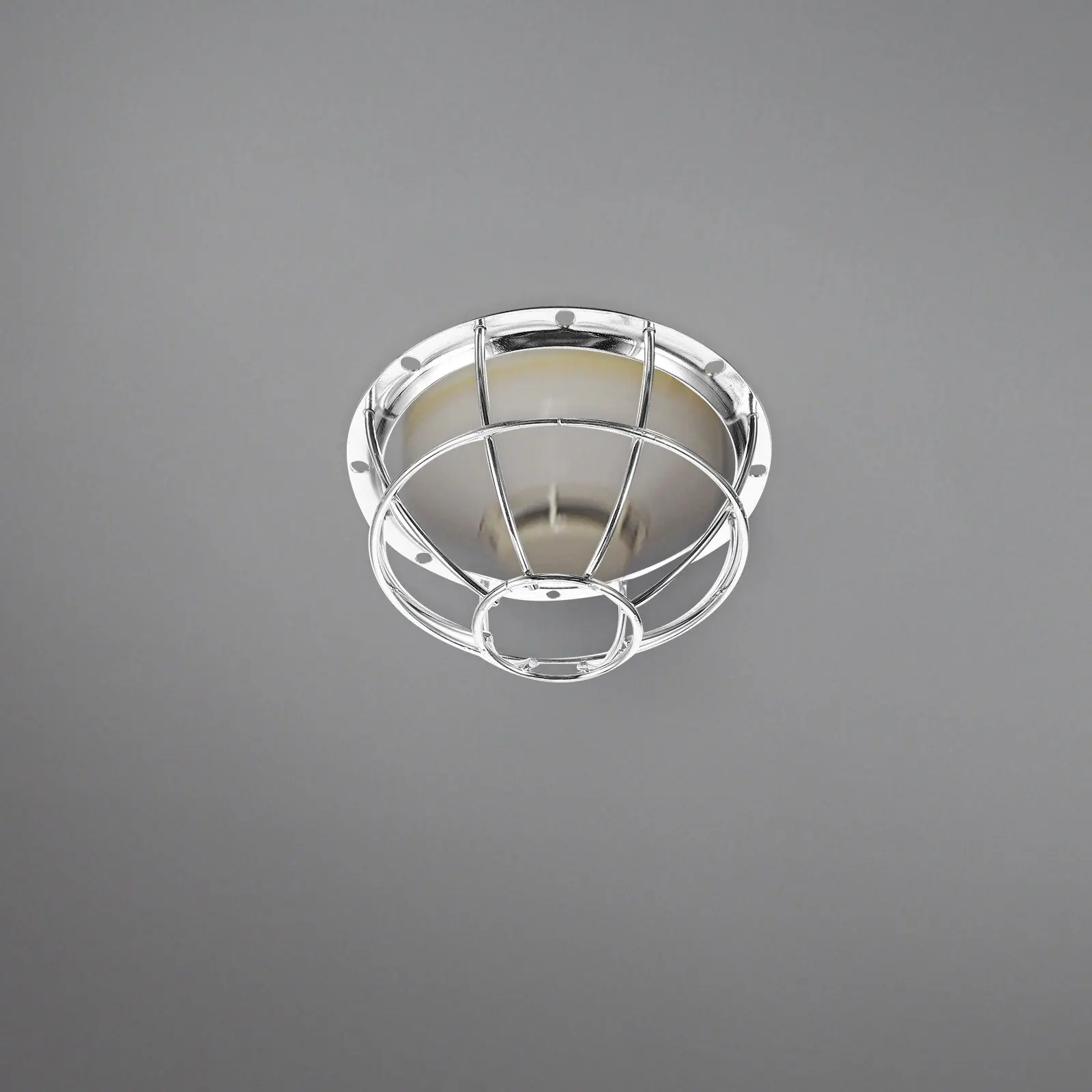Smoke Cover Iron Wire Mesh 106Mm Id 132Mm Od Adjustable Base Protective Cage for Fire Alarm Safety Guard