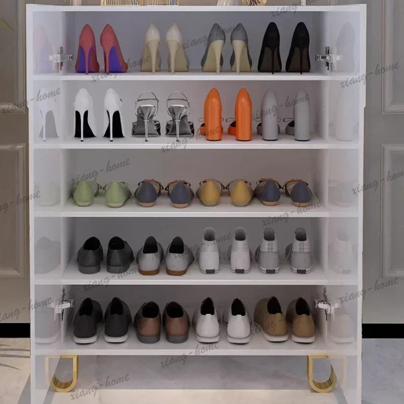 LSWooden Shoe Rack Closet Ready For Assembly Modular Shoe Rack Luxury Nordic Modern Shoemaker Organizer Home Furniture Liquidati