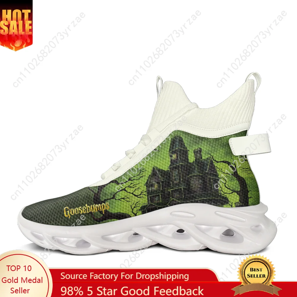

Goosebumps High Top Flats Sneakers Mens Womens Teenager Fashion Sneaker High Quality Personalized Casual Shoe Custom Made Shoes