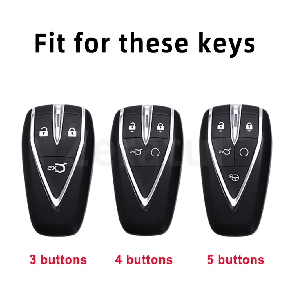 Transparent Black TPU Auto Keyless Accessories Car Key Case Cover for Changan UNIT UNIK CS35PLUS CS55 PLUS CS75 PLUS Oshan X7 X5