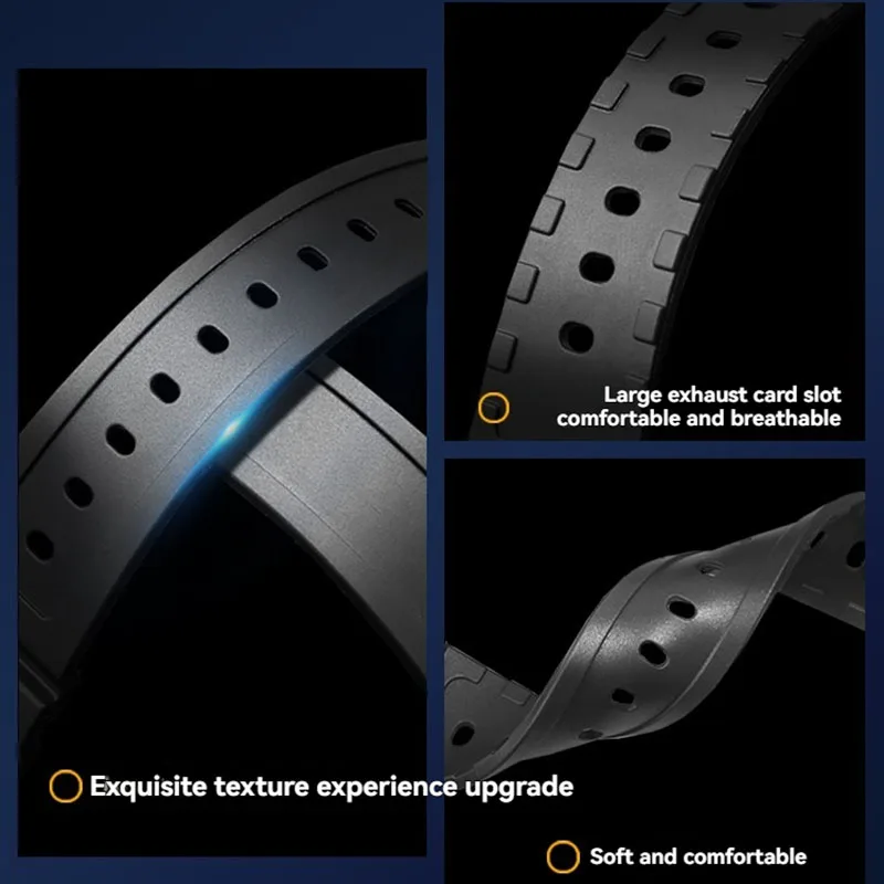 Breathable Bracelet for Casio Silicone Watch Strap Swordfish MDV-106 MDV106 EFR-303 MTP-VD01 Rubber Waterproof Watchband 22mm