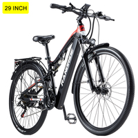 RANDRIDE YG90 Electric bikes 29 Inch 48v17A battery mountain bike 1000W motor 45KM/H full suspension ebike with  Rear Rack