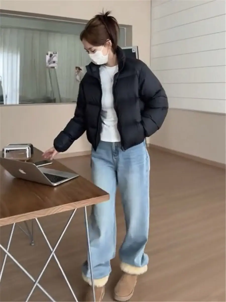 

Korean Style Short Thickened Women's down Jacket Winter Warm Fashionable Versatile Outerwear Compact Size Stylish Coat