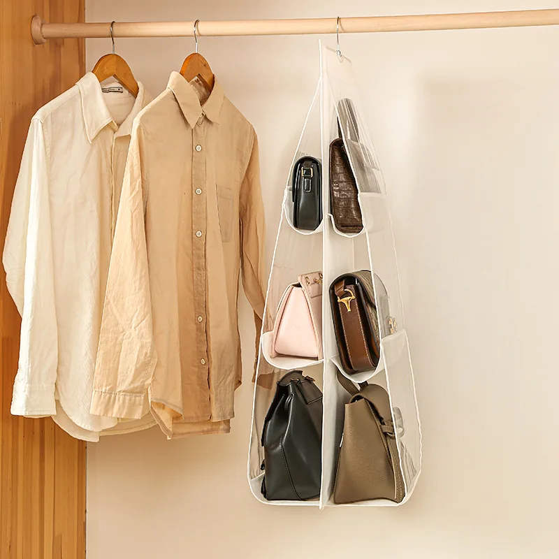 

Ultimate Multi-layer Wardrobe Hanging Bag Storage Solution for Your Leather Bags