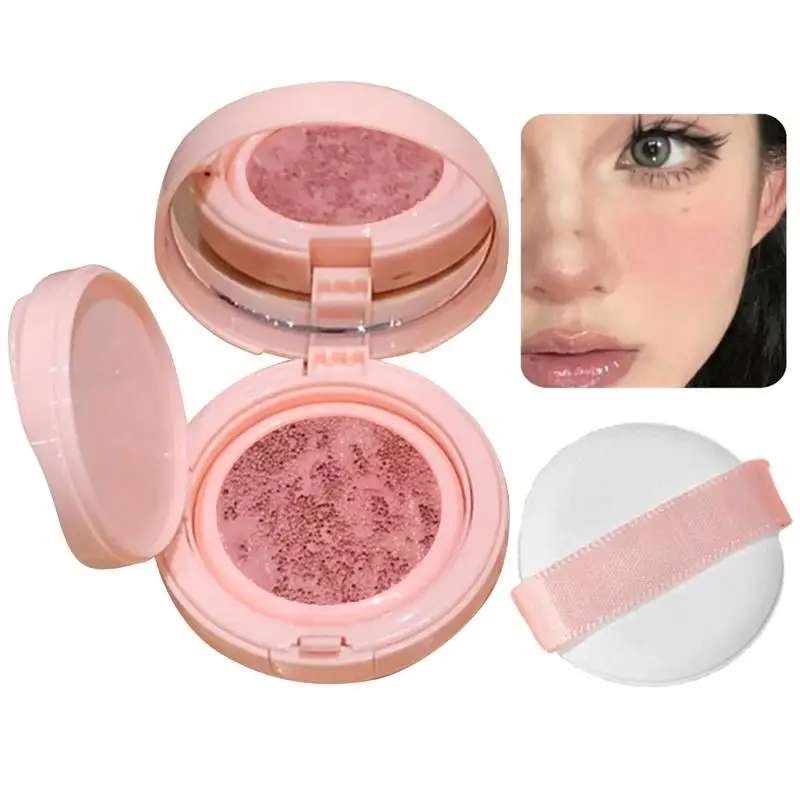 Luchtkussen Blusher Lage Verzadiging Gezicht Contour Wang Rouge Blijvende Arcering Matte Cosmetica Lip Wang Vloeistof Blush