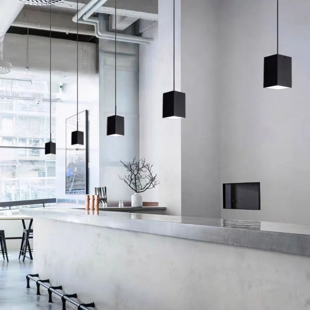 Dimmable 9W/12W Square Surface LED COB Tube Light for Indoor Lighting AC110V/220V Ceiling Mounted Hanging Line Spot without Open