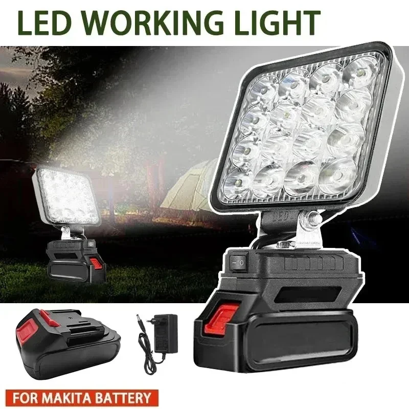 LED Light For Battery 4in Portable Spotlight Cordless Outdoor Work Fishing Handheld Emergency Toollight No Battery No USB 2025