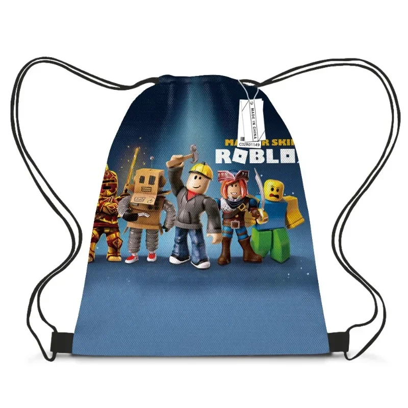 

Anime Robloxs Drawstring Gift Bag Cosmetic Bag Game Figure Portable Storage Organize Bag Fabric Draw Pocket ToiletryBag Gift