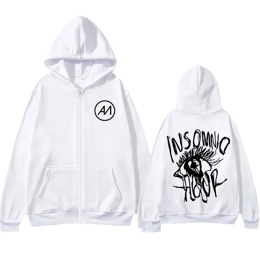 أبراهام ماتيو Insomnio جولة 2025 زمم هوديس الرجال الملابس خمر شارع العليا البلوز معطف الصوف Bodywarmer قلنسوة بسحاب #6