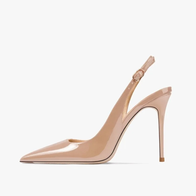 2025 Summer Fashion Buckle Women's High Heels New Slingback Dress Best Selling Comfortable Mule Sandals Women Zapatos Mujer - Image 4