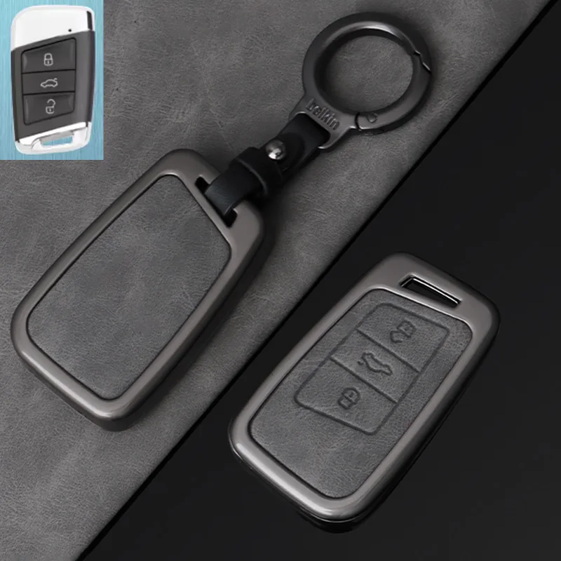 سبائك الزنك سيارة مفتاح القضية غطاء شل لشركة فولكس فاجن فولكس فاجن ماجوتان GTE باسات B6 B7 B8 CC سكودا فابيا رائع كودياق A7 ملحق